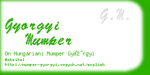 gyorgyi mumper business card